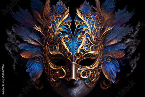 multicolored carnival mask ...