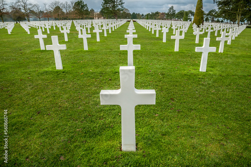 The American cemetery and memorial for the D-Day fallen. Colleville Sur Mer, Normandie, France. photo