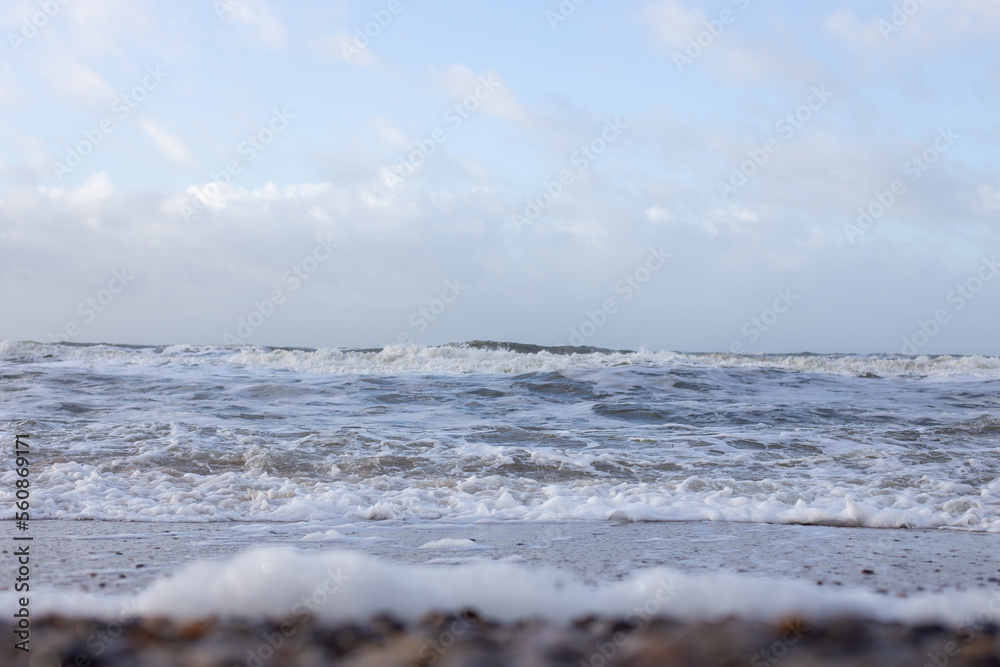 Brandung an der Nordseeküste Dänemark