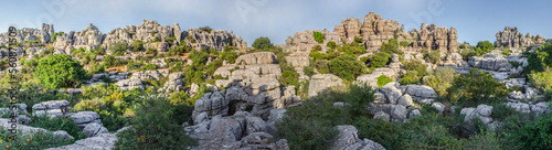 Impressive karst landscapes at Torcal de Antequera, Malaga, Spain