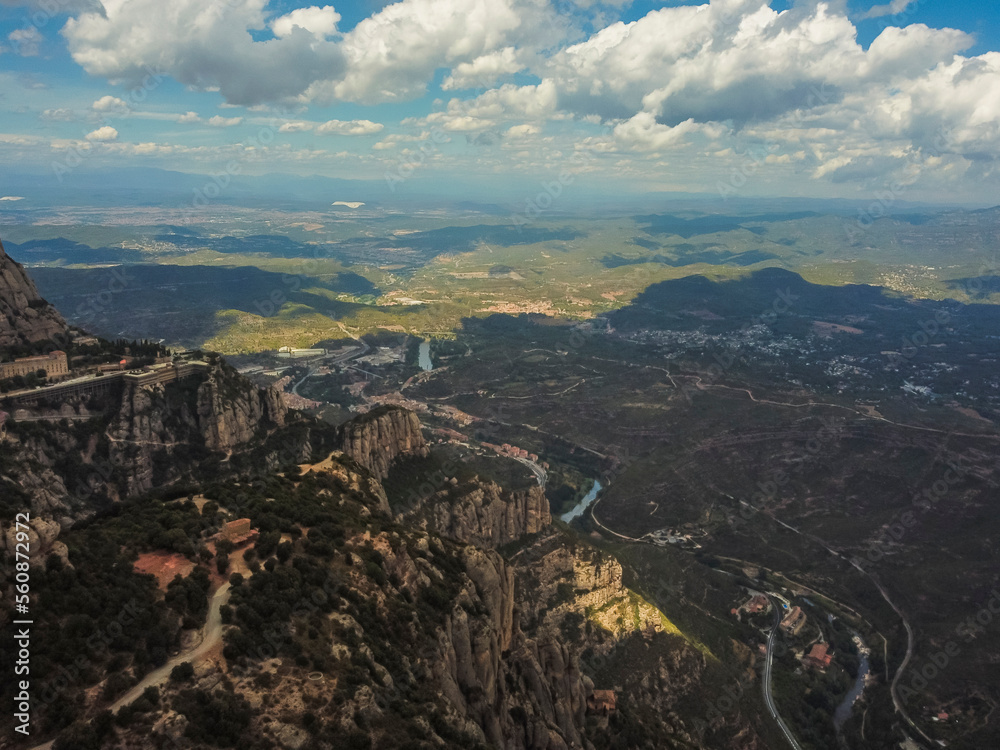 Montserrat mountain range near Barcelona, Spain