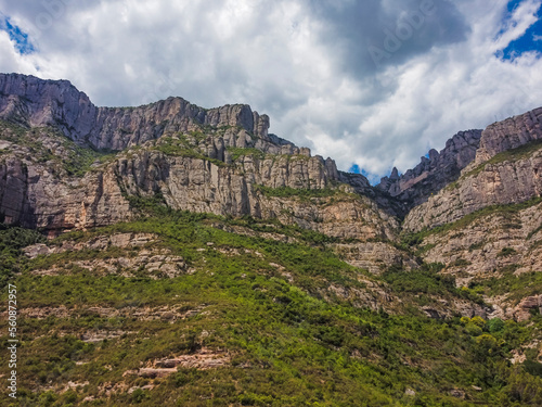 Montserrat mountain range near Barcelona, Spain