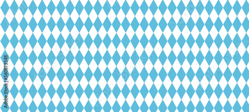 bavarian pattern for oktoberfest. german blue rhombus texture. Vector illustration