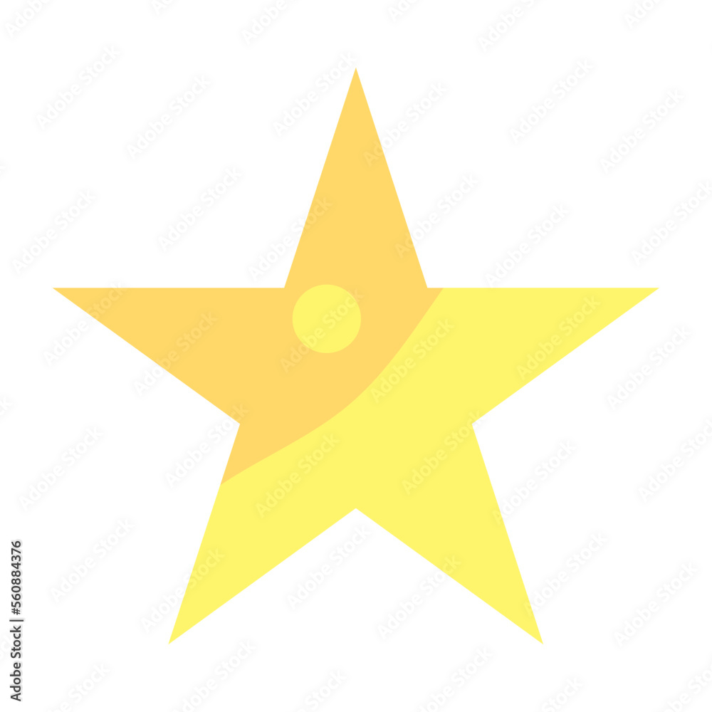 Obraz premium Isolated colored star shape icon Vector