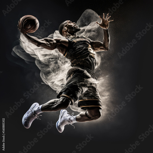 basketball player generate by AI