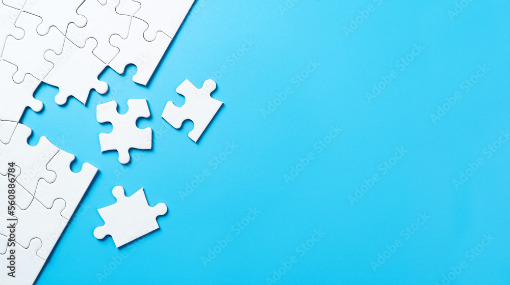 Puzzle with missing pieces Puzzle with missing pieces