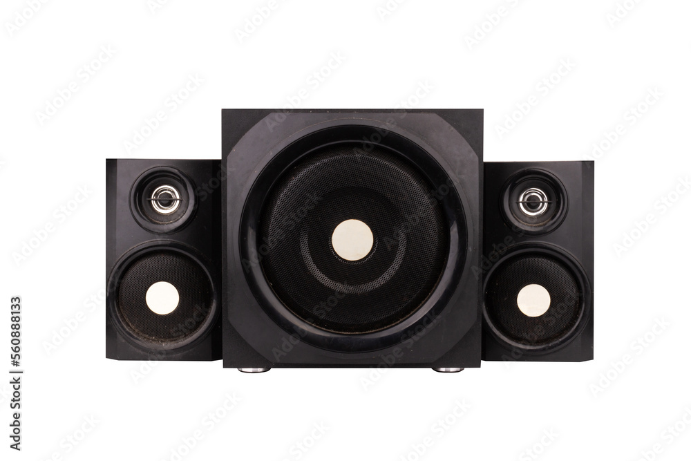 speaker black sound stereo speaker isolated on white background speaker black sound stereo speaker isolated on white background