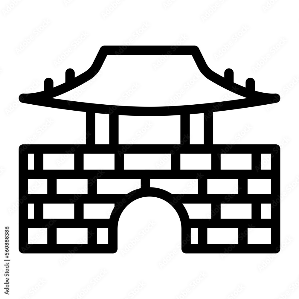 gyeongbokgung line icon