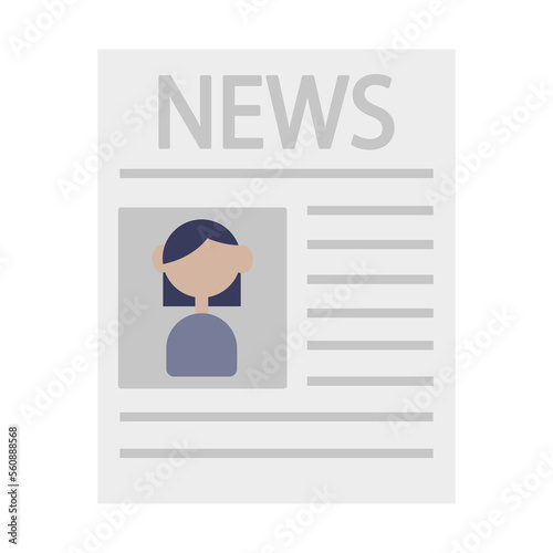 news newspaper. Vector illustration.