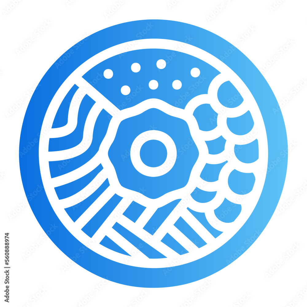 bibimbap gradient icon bibimbap gradient icon