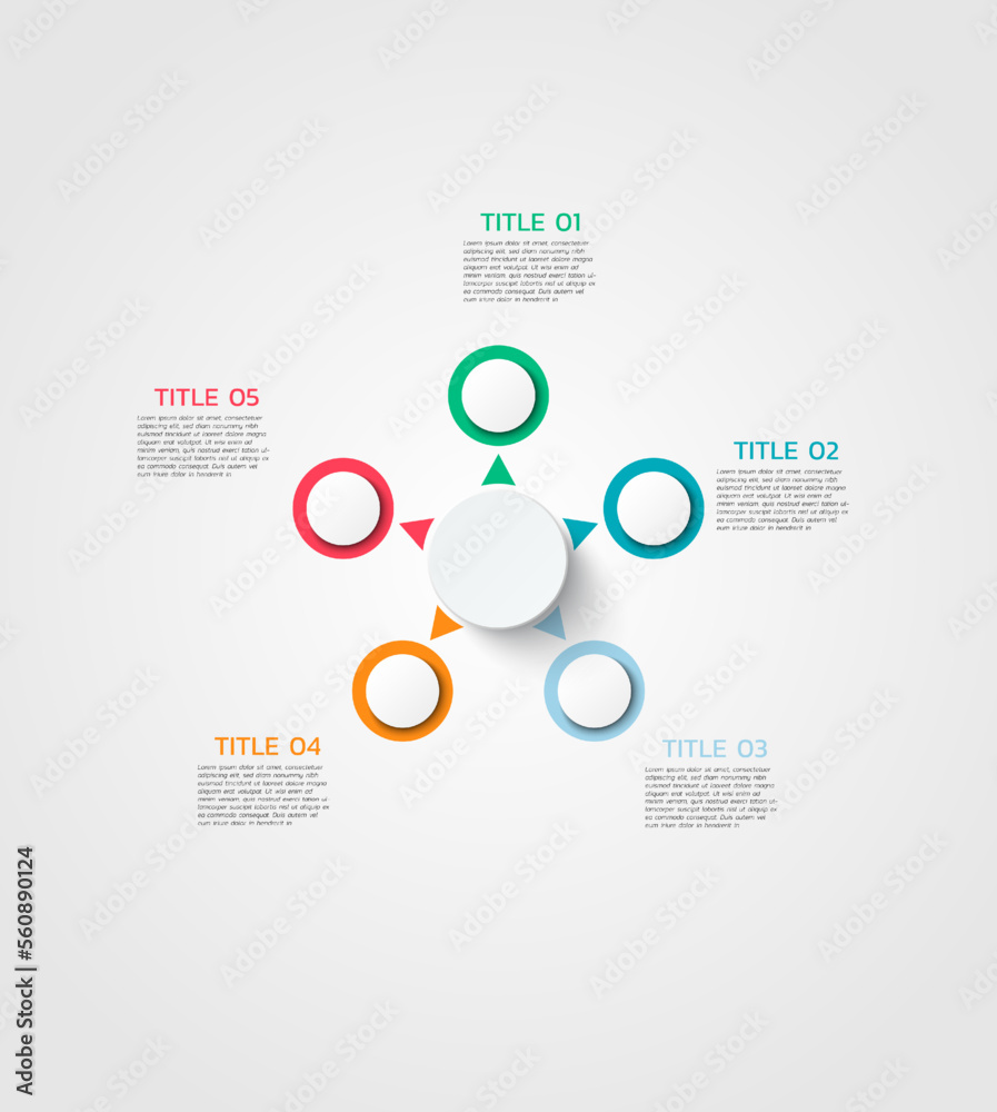 Vector circle infographic, cycle diagram, graph, presentation chart. Business infographics concept with 5 options, parts, and steps. Business Infographic processes. Creative concept for infographic Vector circle infographic, cycle diagram, graph, presentation chart. Business infographics concept with 5 options, parts, and steps. Business Infographic processes. Creative concept for infographic