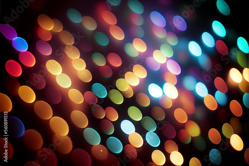 LED soft out of focus bokeh effect background
generative ai