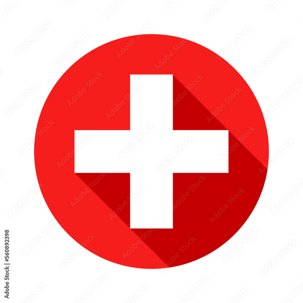 First aid circle icon on transparent background. First aid circle icon on transparent background.