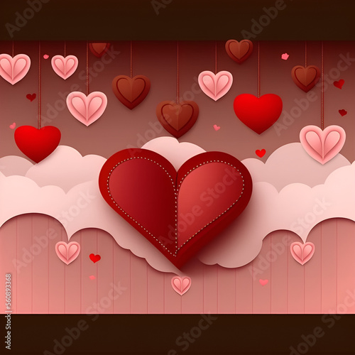Wallpaper Mural Valentine's hearts Torontodigital.ca
