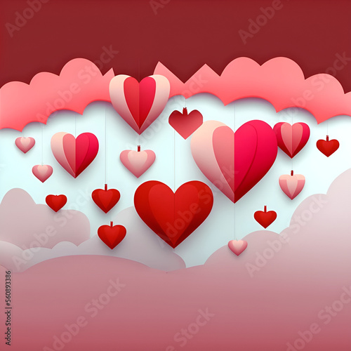 Wallpaper Mural Valentine's hearts Torontodigital.ca