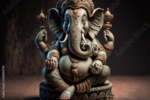 Beautiful Lord Ganesha, AI © amit