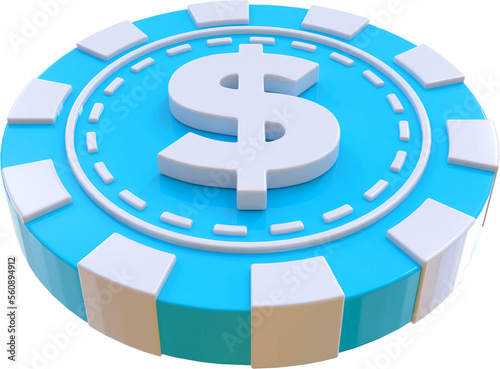 Casino Momney Coin 3D