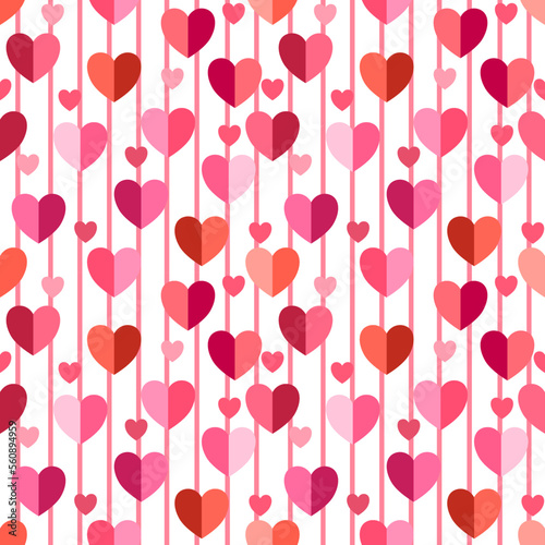 seamless pattern with hearts
