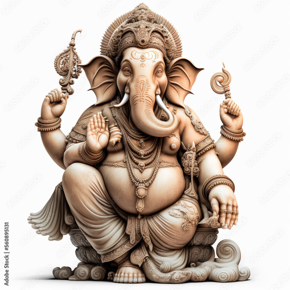 Beautiful Lord Ganesha, AI