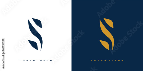 Modern and elegant S logo design
