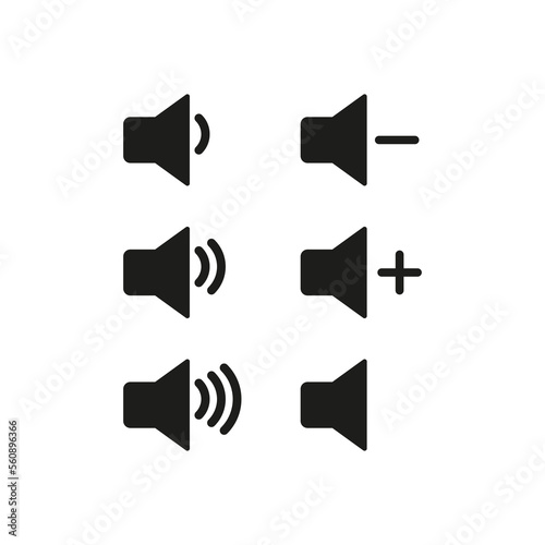 speakers icons. Megaphone speaker. Design element. Speaker icon. Vector illustration.