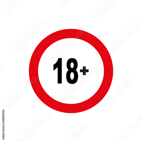 Free Download Plus sign eighteen. Old watch. Sign forbidden. Vector illustration. - GFXLoad