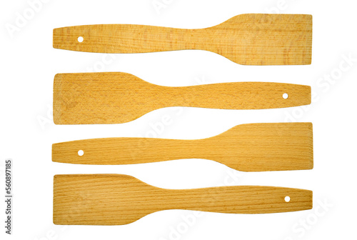 Wooden spatulas for easy turning of food during cooking