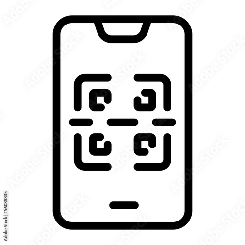 qr line icon