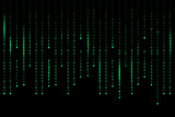 Background matrix. Binary code background. Vector illustration.