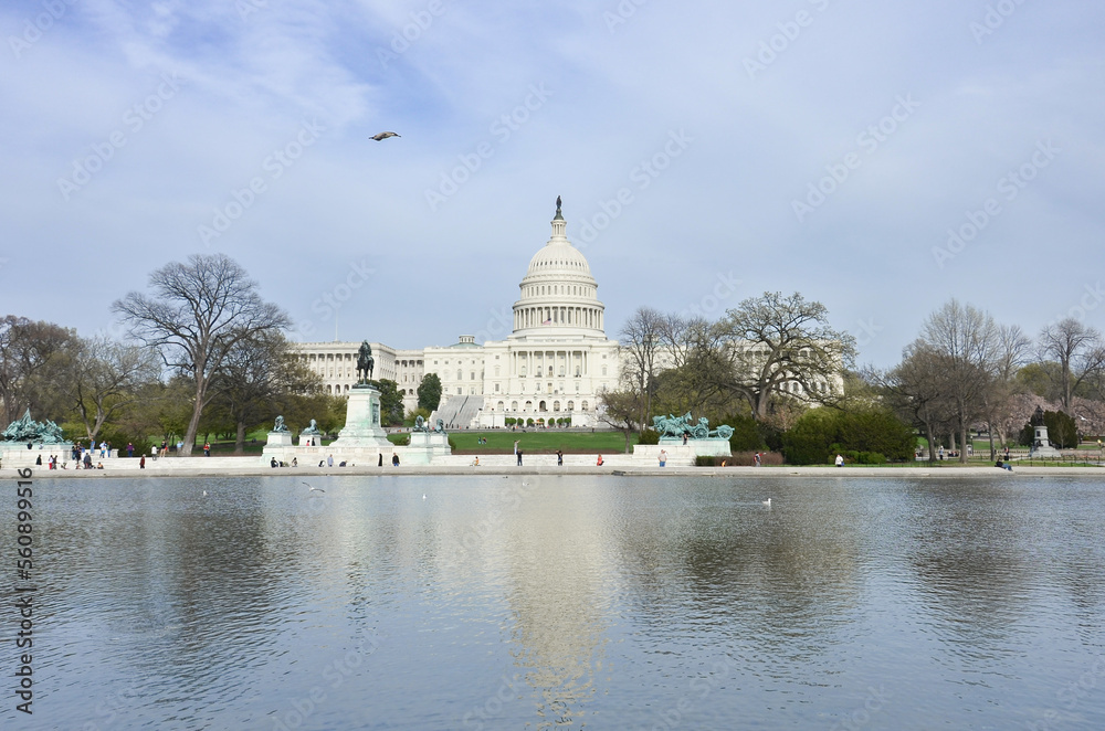 US Capitol in springtime - Washingon dc united states