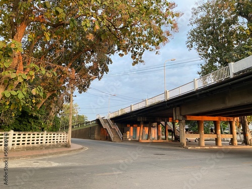 old bridge in autumn