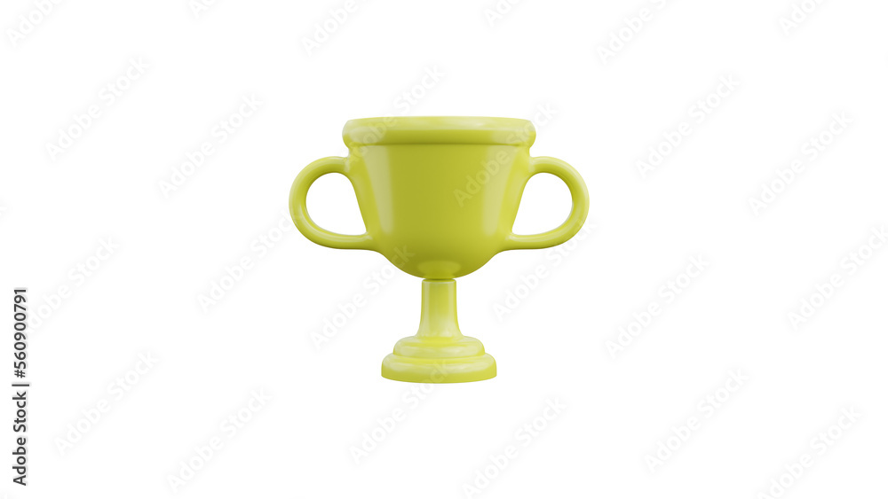 3d upper trophy icon for white 3d render illustration 3d upper trophy icon for white 3d render illustration