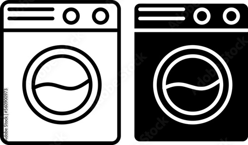  Washing machine icon sign vector,Symbol, logo illustration on white background..eps