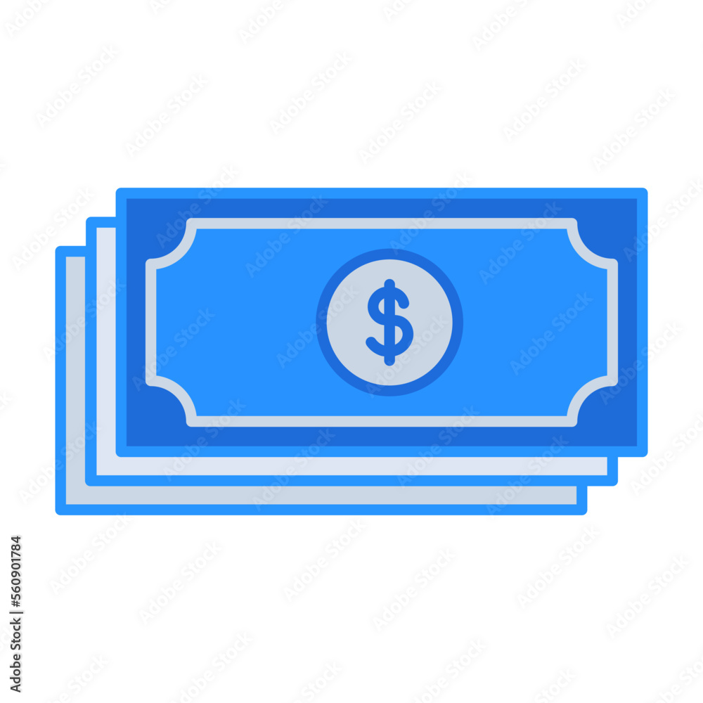 YAY business people icon with blue outline style. money, cash, bank, dollar, symbol, business, finance. Vector Illustration