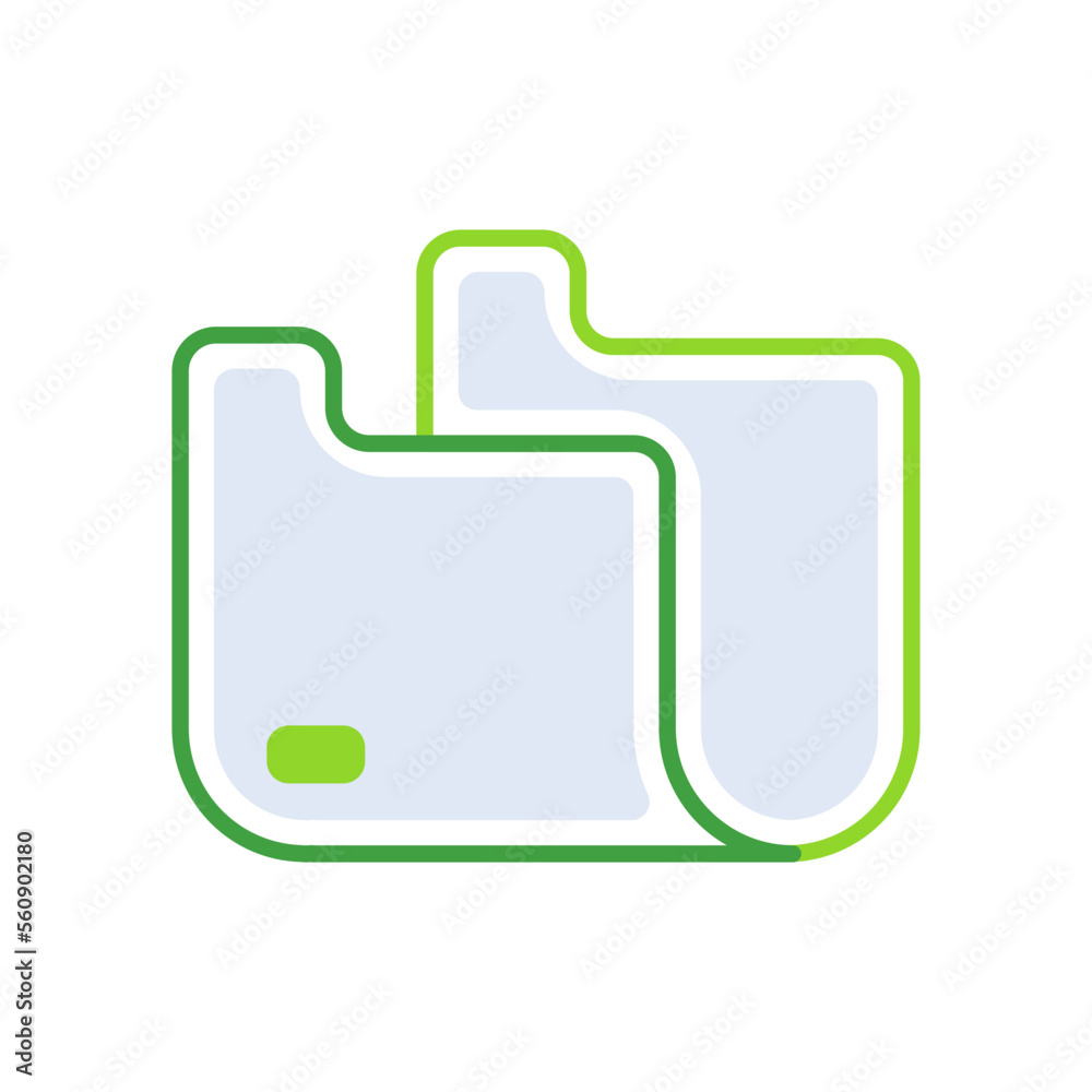 Folder business people icon with green outline style. business, document, web, paper, file, folder, design, sign. Vector Illustration Folder business people icon with green outline style. business, document, web, paper, file, folder, design, sign. Vector Illustration