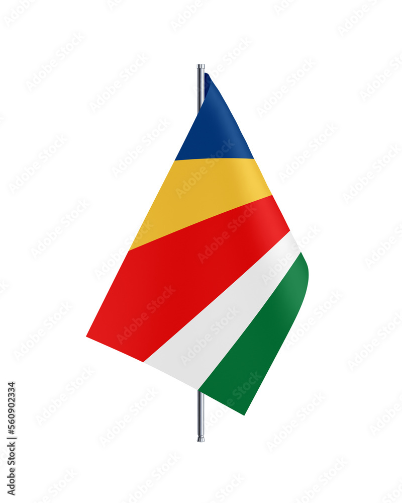 Seychelles Table Flag 3d Rendering Seychelles Table Flag 3d Rendering