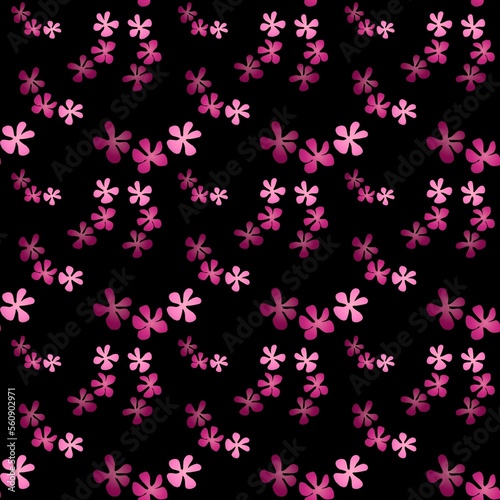 background with stars flowers colorful 