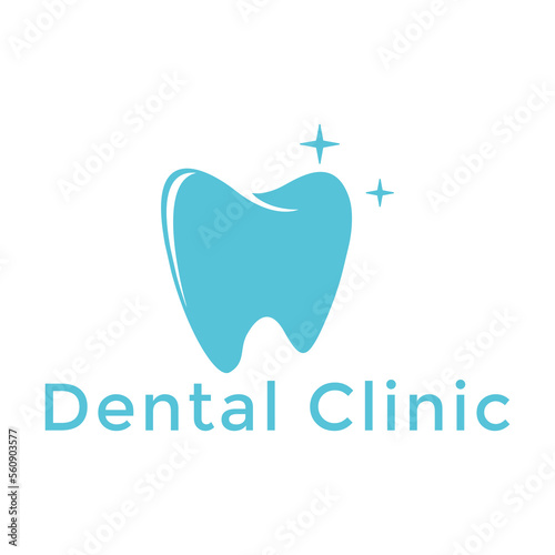 Modern dental clinic vector tooth logo