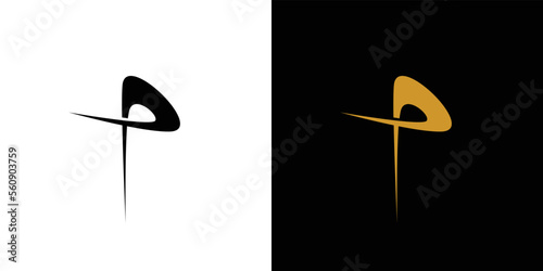 Modern and elegant P logo design