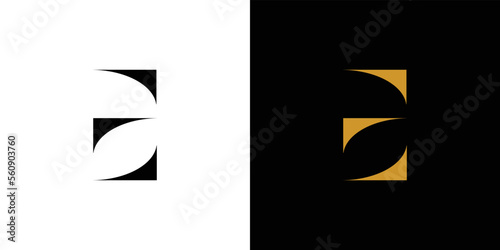 Modern and unique E logo design