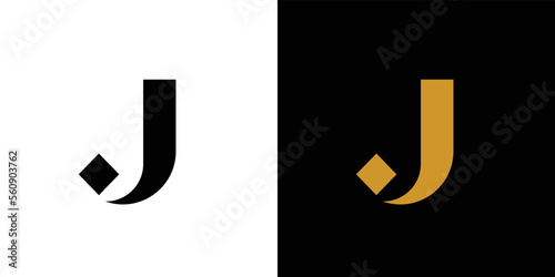 .Modern and strong letter J initials logo design
