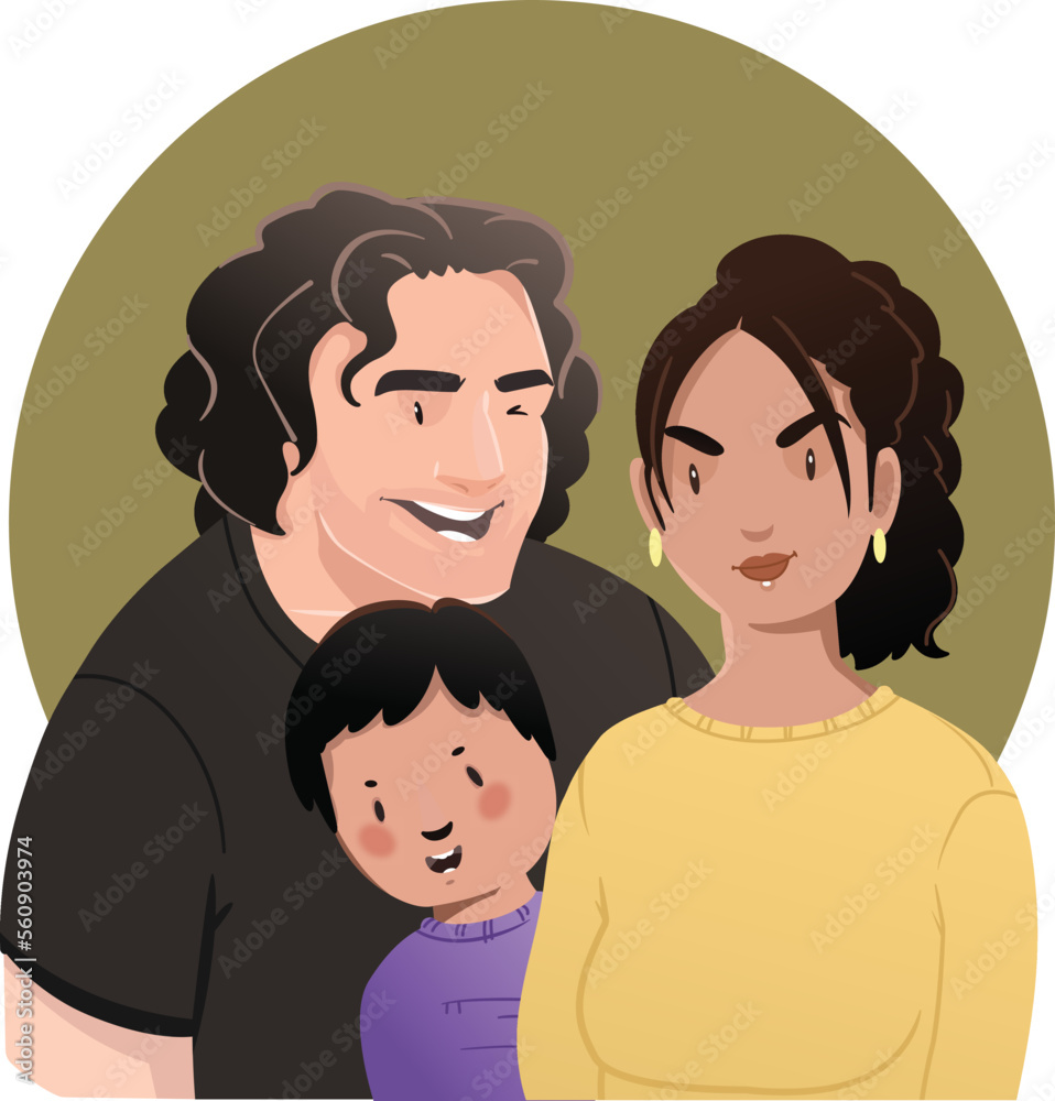 Illustrative image of family portrait