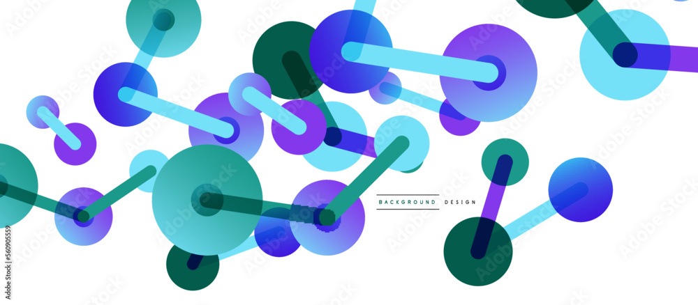 Line points connections geometric abstract background. Circles connected by lines. Trendy techno business template for wallpaper, banner, background or landing Line points connections geometric abstract background. Circles connected by lines. Trendy techno business template for wallpaper, banner, background or landing