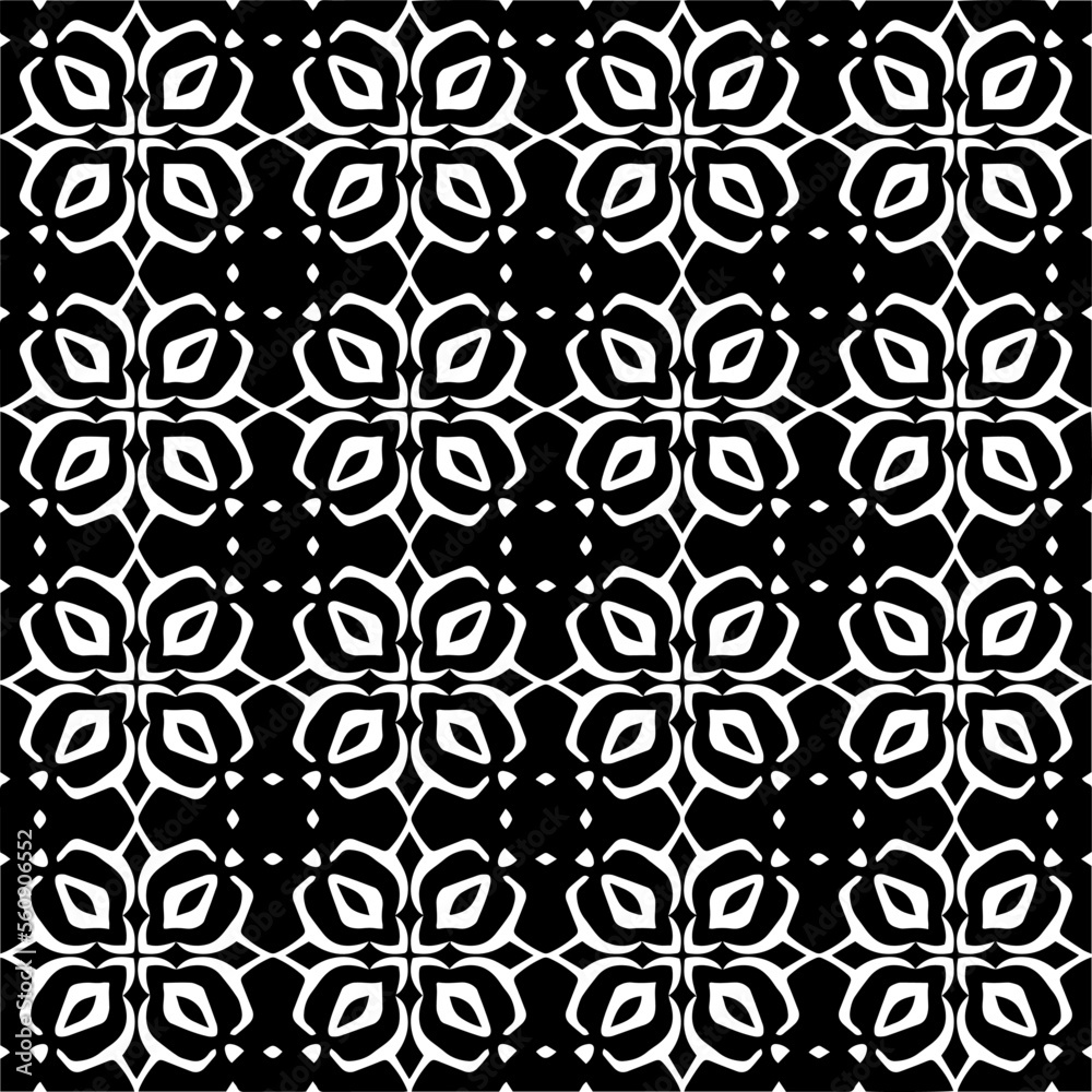 Seamless pattern of black shapes on white background. Seamless pattern of black shapes on white background.