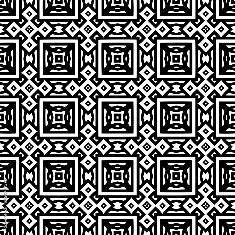 Seamless pattern of black shapes on white background.
Seamless pattern of black shapes on white background.