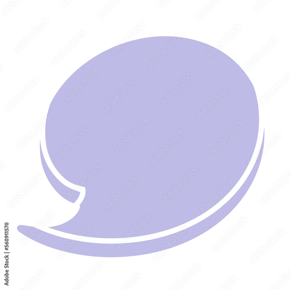 Watercolor pastel frame speech bubble and white line.	