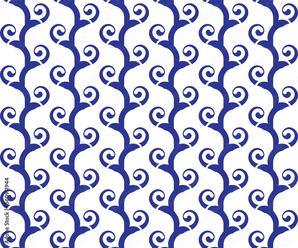 Blue and white pattern seamless vector Blue and white pattern seamless vector