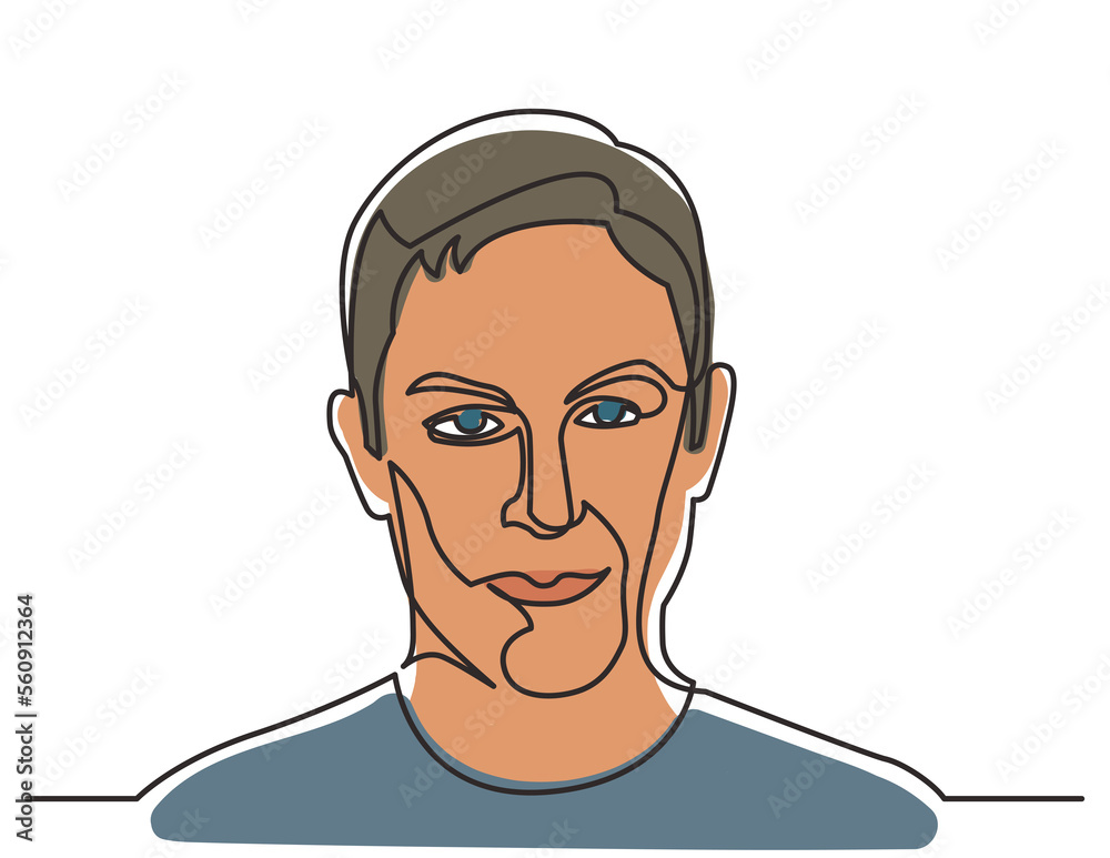 continuous line drawing positive looking man 3 colored - PNG image with transparent background continuous line drawing positive looking man 3 colored - PNG image with transparent background