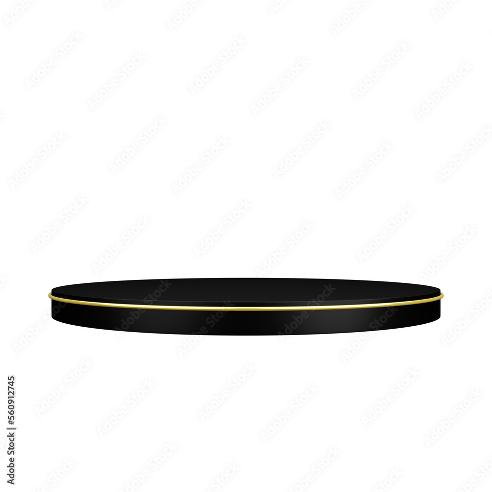 black podium with glowing golden ring black podium with glowing golden ring