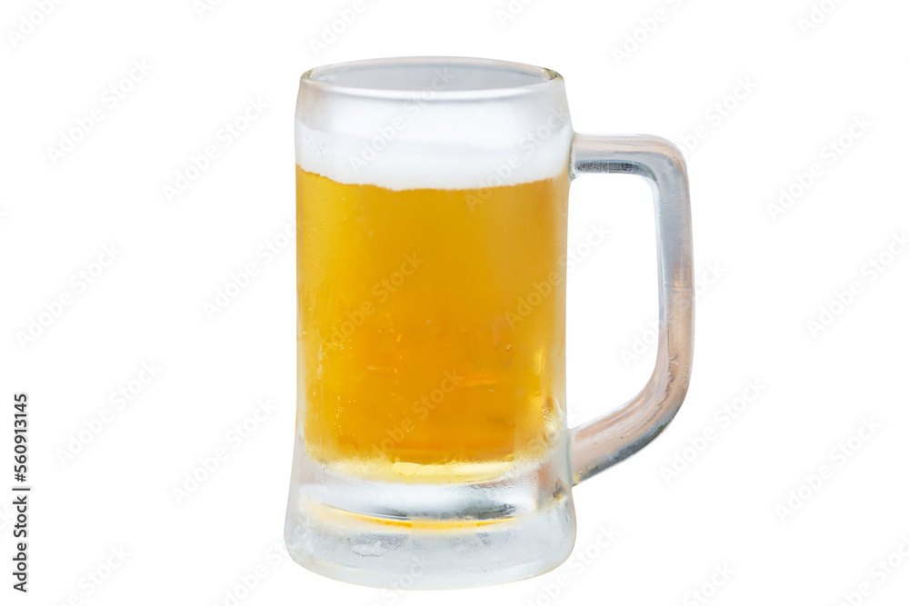 Mug of beer, Pouring beer with bubble froth in glass, Celebration party concepts Mug of beer, Pouring beer with bubble froth in glass, Celebration party concepts